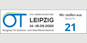 Besuchen Sie uns: ZVO-Oberflächentage vom 14.-16. September 2022, Leipzig