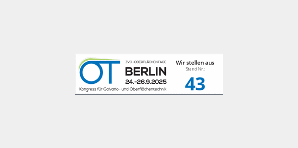 Besuchen Sie uns: ZVO-Oberflächentage 2025 in Berlin
